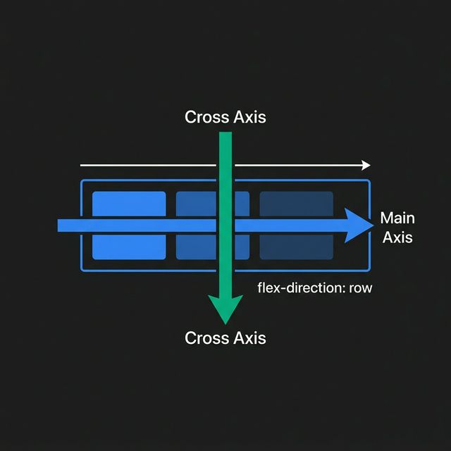 Головна та Поперечна осі Flexbox